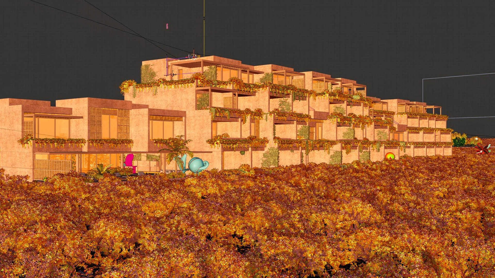 3.-Ambientamos, texturizamos e iluminamos